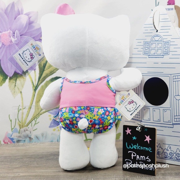 Build A Bear Hello Kitty Sanrio Summertime Plush Swimsuit Dress Bundle - Picture 2 of 14